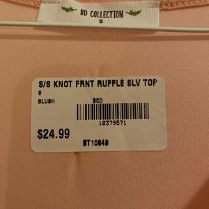 BD Collection soft pink blouse.